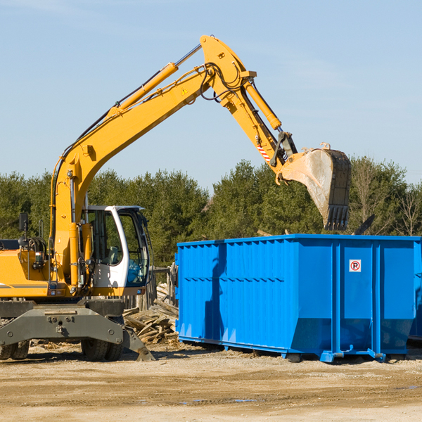 are there any restrictions on where a residential dumpster can be placed in Triumph IL